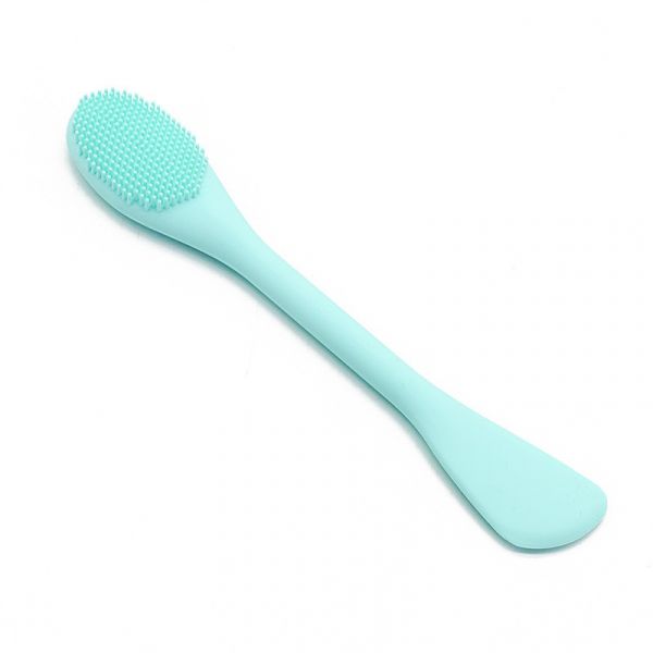 Silicone double-sided brush for cleansing and applying masks Soft Double Sided Face Wash Brush wrinkled